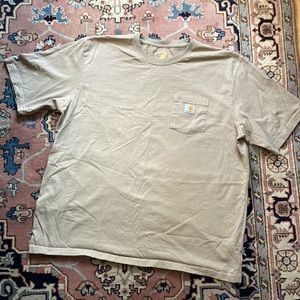 Tan Carhartt t-shirt